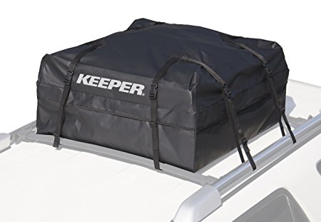 Keeper 07202 Black Waterproof Rooftop Cargo Bag (11 Cubic Feet)