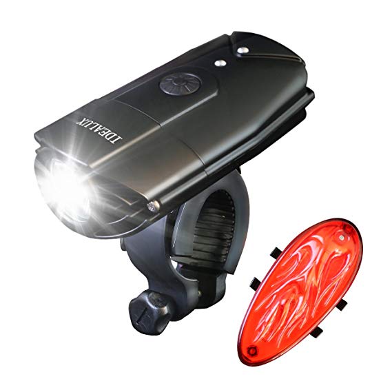 IDEALUX LED Bicycle Lights - 900 Lumens Super Bright Bike Lights Front And Back - Easy to Mount USB Rechargeable Bike Light Set - Bike Headlight,IP65 Waterproof,Free Tail Light & Helmet Mount include