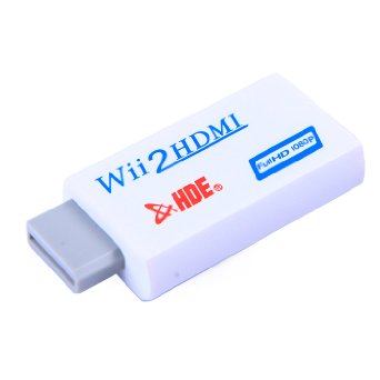 HDE Wii to HDMI Converter Adapter 1080p HD Video Audio Output for Nintendo Wii