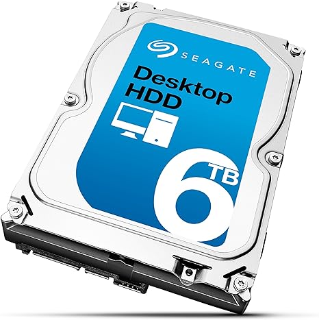 (Old Model) Seagate 6TB Desktop HDD SATA 6Gb/s NCQ 128MB Cache 7200RPM 3.5-Inch Internal Bare Drive ST6000DM001