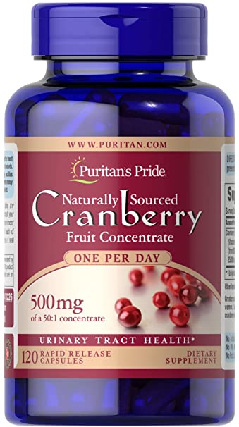 Puritans Pride One A Day Cranberry, 120 Capsules