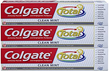 Colgate Total Clean Mint Toothpaste - 7.8 ounce,(Pack Of 3)