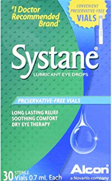 Systane Lubricant Eye Drops, Preservative-Free Vials - 30 ct, Pack of 2