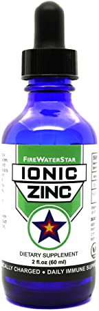 Ionic Zinc Liquid | 2 fl oz • 15 mg Per Serving • Concentrated • 1 Month Supply • Glass Bottle w/Dropper | Daily Immune Support