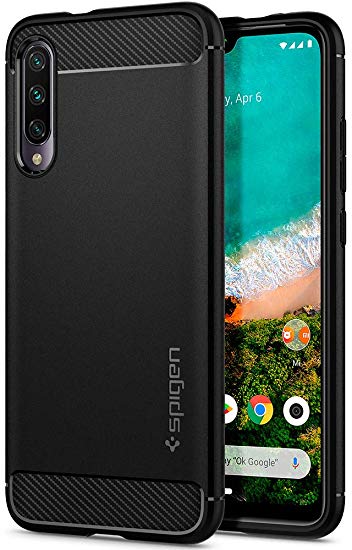 Spigen Rugged Armor Designed for Xiaomi Mi A3 Case (2019) - Matte Black