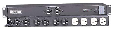 Tripp Lite Isobar 12-Outlet Surge Protector, 15ft. Cord, 15A, 1U Rack-Mount, Metal, $25,000 INSURANCE (ISOBAR12ULTRA)