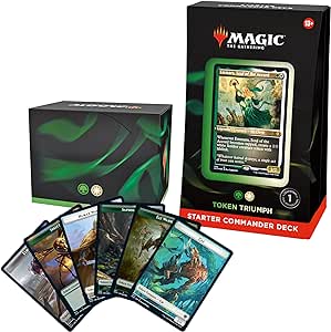 Magic The Gathering The Gathering Starter Commander Deck - Token Triumph (Green-White) for ages 13