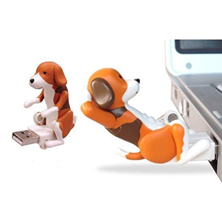 Vktech USB Hump Dog Funny Humping Spot Dog Christmas Toy Gift (Coffee)