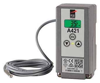 Johnson Controls A421GBF-02C A421 Series Low-Voltage Type 1 Electronic Temperature Control with A99Bb-200C Temperature Sensor