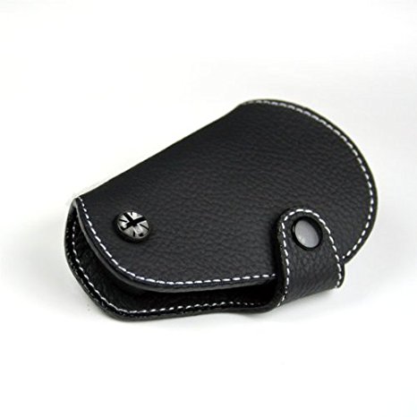 Black Leather Key Fob for Mini Cooper R55,R56,R57,R58,R59,R60,R61  - Blackjack