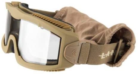 Lancer Tactical AERO Protective Airsoft Goggles Clear Lens - Tan