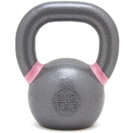 New Onefitwonder Solid Cast Iron Kettlebell Weight for Crossfit Training Strength Training Gym Exercise Superior Grip- 8 Kg