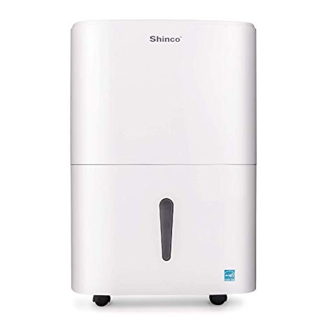 Shinco 70 Pint Dehumidifier with Built-in Pump for Large Rooms up to 5000 Sq.Ft - for Home, Basement, Bedroom, Bathroom - Energy Star, Quiet, Portable with Wheels and Internal Pump Drain