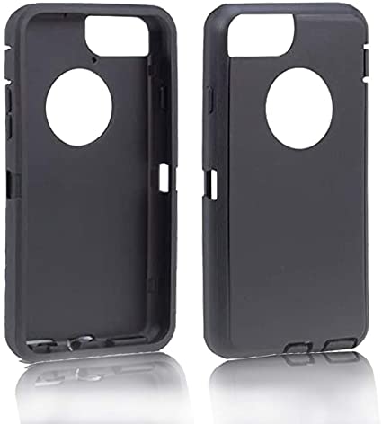 for iPhone 7/iPhone 8/4.7 Inch - Replacement Generic Aftermarket TPE Silicone Outer Skin for Otterbox Defender Series Case - 4.7" Black