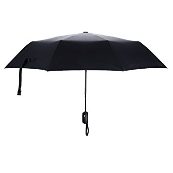 Primacc Umbrella,60 Mph Windproof and Waterproof Travel Umbrella with 9 Auto Open Close Ribs, Portable Lightweight Folding Umbrella for Man Woman and Kids