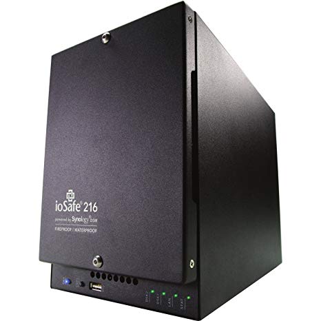 ioSafe 216 Diskless Network-Attached Storage Fireproof & Waterproof, Black (216-DISKLESS)