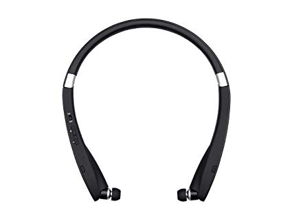 Monoprice Neckband Wireless Bluetooth Earphones - Black with Retractable Earbuds, Foldable Design, 16 hour Play time