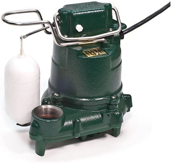Zoeller 53-0016 115-Volts 0.3 Horse Power Model M53 Mighty-Mate Automatic Cast Iron Single Phase Submersible Sump/Effluent Pump