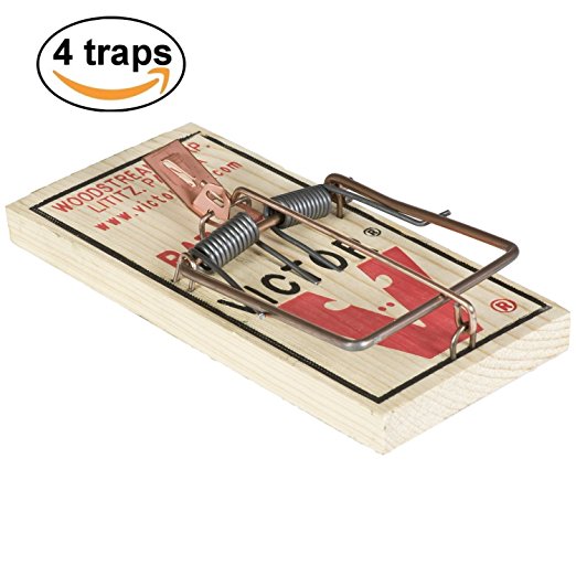 Victor M201 Rat trap (Pack of 4) - Includes the SJ pest guide eBook