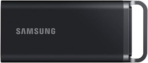 Samsung Portable SSD T5 EVO, 2 TB, USB 3.2 Gen. 1, 460 MB/s read, 460 MB/s write, External hard drive for Mac, PC, Android, Smart TVs and game consoles, Incl. USB-C cable, MU-PH2T0S/EU