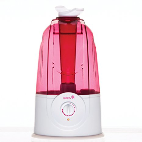 Safety 1st Ultrasonic 360 Degree Cool Mist Humidifier, Pink