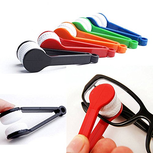 5Pc Glasses Sunglasses Eyeglass Spectacles Cleaner Cleaning Brush Wiper Wipe Kit