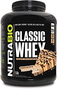 NutraBio Classic Whey Chocolate - Peanut Butter Bliss Dairy (5 lb.)
