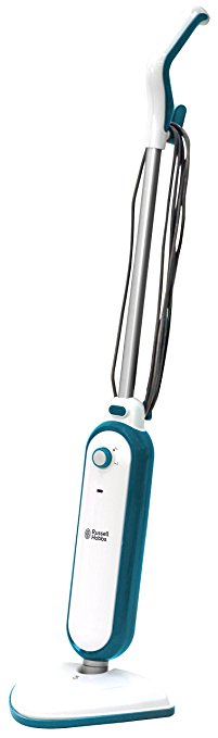 Russell Hobbs RHSM1001 Steam and Clean Steam Mop White & Aqua - Free 2 year guarantee