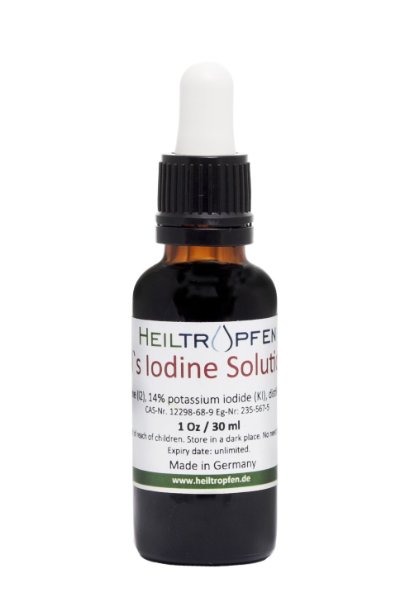 7% Lugol's Iodine Solution (1 Oz. - 30 ml). Made with 7 Percent Iodine and 14% Potassium Iodide
