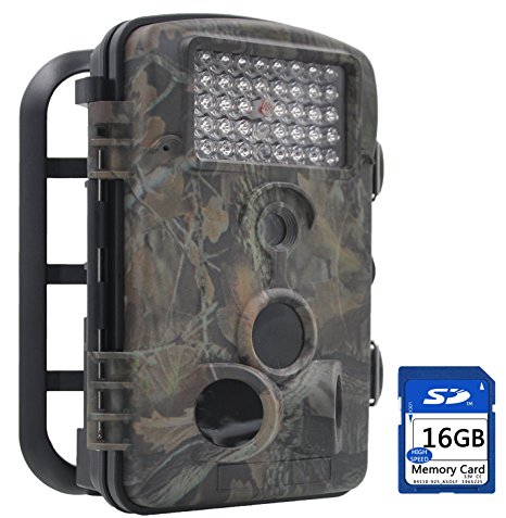 FULLLIGHT TECH 12MP 1080P MINI Trail Game Camera with 2.4" LCD Display 120°Wide Angle 42 Pcs Infrared Led Night Vision Motion Aactivated Outdoor HD Wildlife Camera IP54 Waterproof