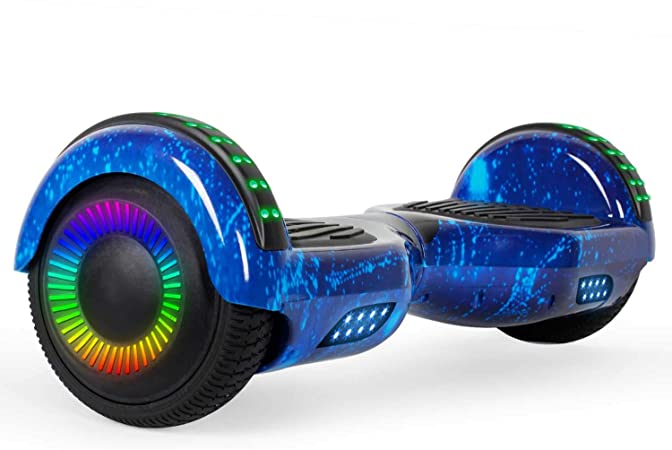 SISIGAD Hoverboard, UL2272 Certified, with Bluetooth and Colorful Lights Self Balancing Scooter