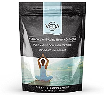 VEDApure Anti-Aging Beauty Collagen, 100% Pure Fish Collagen, 16 oz. (454 grams)
