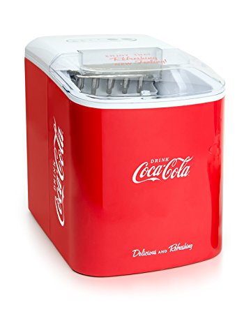 Nostalgia Icmcoke Coca-Cola Ice Cube Maker, Red