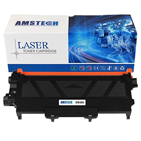 1 Pack Amstech 2,600 Pages Black Compatible Toner Cartridge Replacement For Brother TN450 TN-450 TN 450 Used For Brother HL-2280DW HL-2270DW HL-2240 HL-2240D MFC-7240 MFC-7860DW MFC-7460DN DCP-7065DN