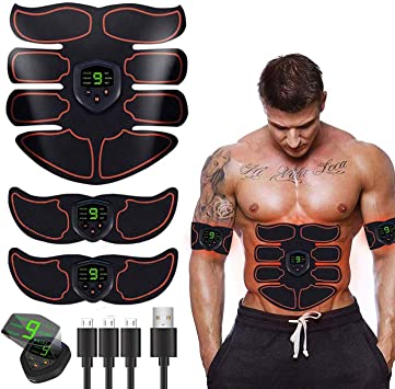 Inte Abs Trainer Muscle Ab Trainer for Men Women Abdominal Work Out Ads Power Fitness Abs Muscle Training Gear Workout Equipment Portable Trainer Abs Belt 9