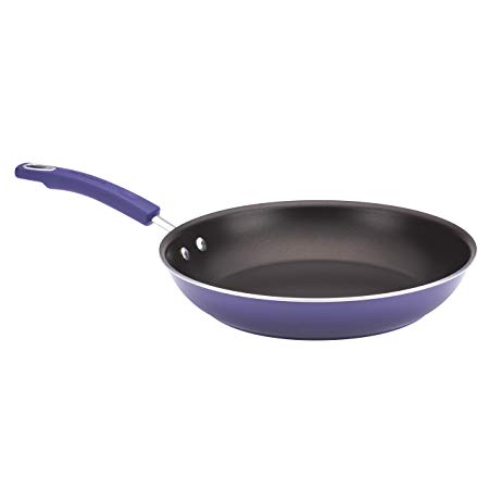 Rachael Ray Porcelain Enamel II Nonstick 12-1/2-Inch Skillet, Purple Gradient