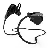 Primed4U Best Bluetooth Headphones with Mic  Wireless Stereo In-Ear Sport Headphones Black