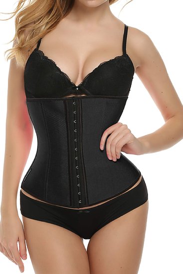 EKouaer Womens Latex Sport Girdle Waist Training Corset Waist Shaper