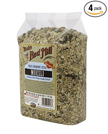 Bobs Red Mill Old Country Style Muesli Cereal 40-ounce Pack of 4