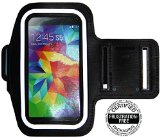 Best Running Armband for Samsung Galaxy S6 S5 S4 S3 iPhone 6 47 HTC One and More Black