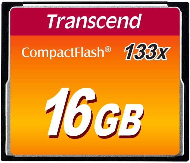 Transcend 16GB CompactFlash Memory Card 133x (TS16GCF133)