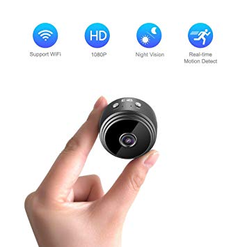 EFB Solutions Spy Camera Wireless Hidden WiFi Mini Spy Cam 1080P Full HD Nest Camera Indoor for iPhone Android Mac PC