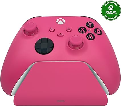 Razer Universal Quick Charging Stand for Xbox Series X|S: Magnetic Secure Charging - Perfectly Matches Xbox Wireless Controllers - USB Powered - Deep Pink (Controller Sold Separately)