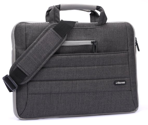 J-Bonest Multi-functional Suit Fabric Portable Laptop Briefcase Shoulder/Messenger Bag Waterproof Canvas Case for Tablet/Computer/Macbook/Notebook/Men/Women/College
