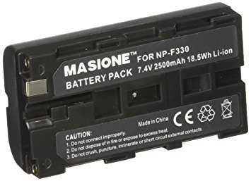 Masione 7.4V 2500mAh NP-F330 Li-ion Battery for Sony NP-F530 NP-F550 NP-F570 NP-F750 NP-F930 NP-F950 Digital Camera Battery