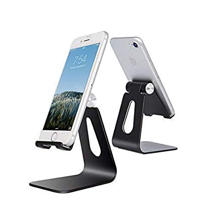 Desktop Cell Phone Stand Tablet Stand,Dock,Holder,Universal 270 Degree Multi-Angle Rotatable Cell Phone Mount for Cellphone Tablet (Black)