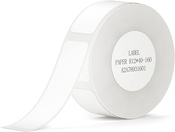 Thermal Label Maker Paper for D11/D110 160 Labels/Roll (12×40mm)