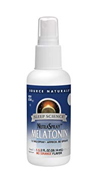 Source Naturals Sleep Science Melatonin Liquid Sleep Support - Orange Flavor - Fast-Acting Sublingual- 2 oz
