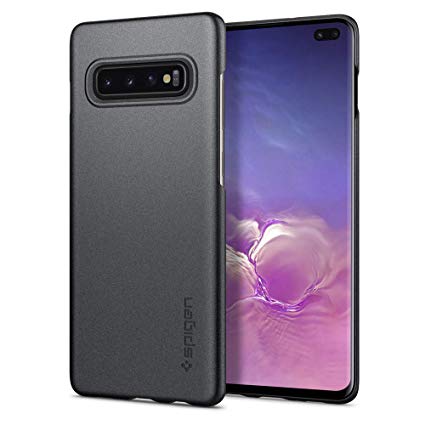 Spigen Thin Fit (Air - Extra Thin) Designed for Samsung Galaxy S10 Plus Case (2019) - Graphite Gray