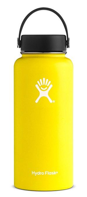 Hydro Flask Double Wall Vacuum Insulated Stainless Steel Leak Proof Water Bottle, Wide Mouth with BPA Free Flex Cap